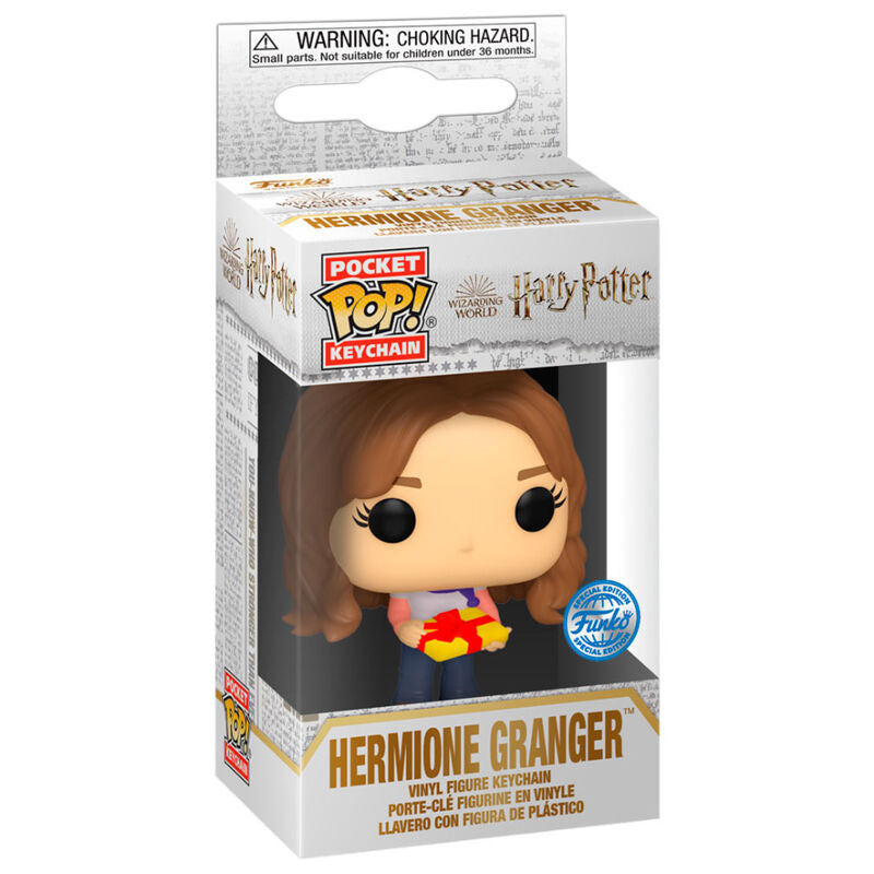 Llavero Funko Pocket POP de Hermione Granger Holiday con caja - 2