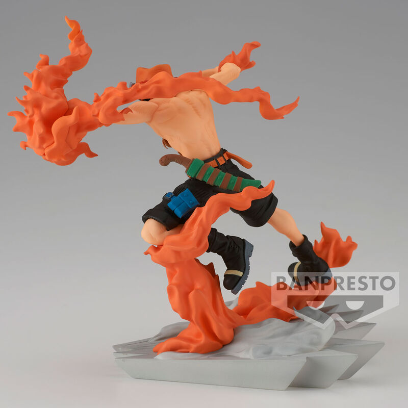 Figura Banpresto de Portgas D. Ace de One Piece rodeado de llamas - 4
