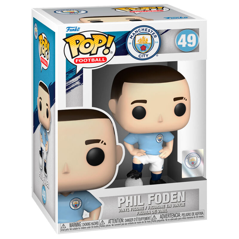 Figura Funko POP de Phil Foden con equipación del Manchester City y balón - 2