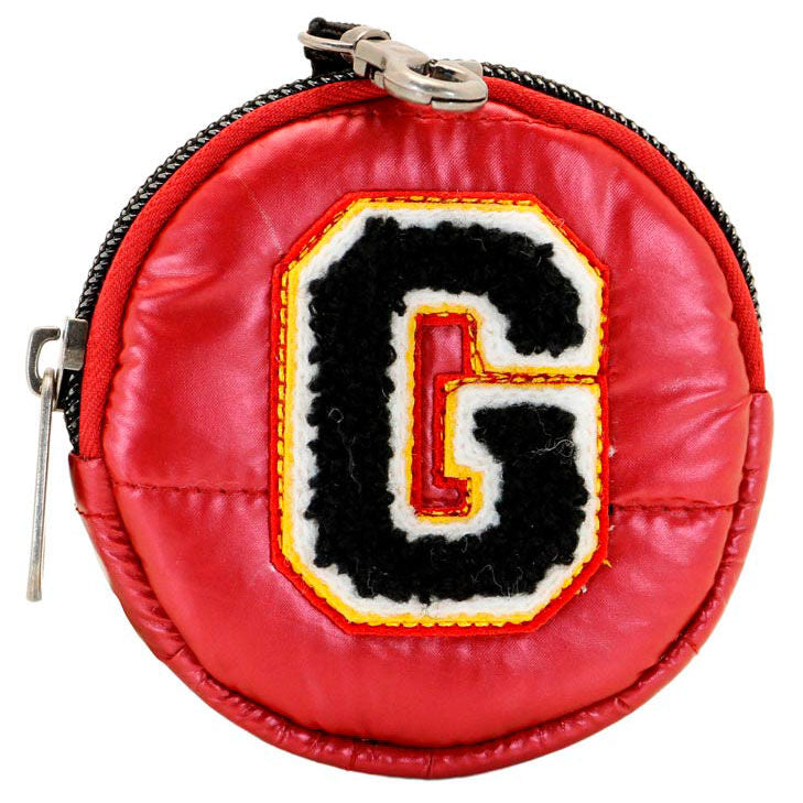 Monedero redondo rojo de Gryffindor Harry Potter con letra G