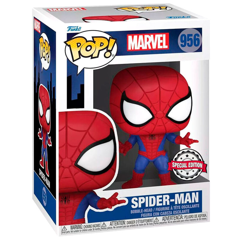 Figura Funko POP! Spider-Man Marvel Exclusive 956 en caja
