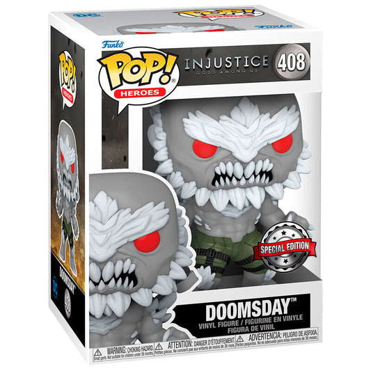 Figura Funko POP! Doomsday DC Comics Exclusive 408 en caja con ventana