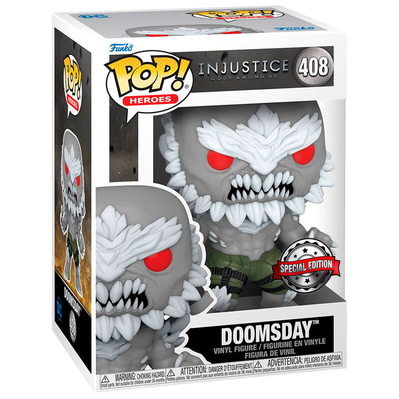 Figura Funko POP! Doomsday DC Comics Exclusive 408 en caja con ventana