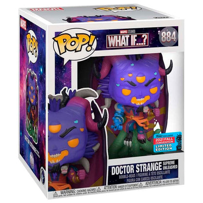 Figura Funko POP! de Doctor Strange Supreme con diseño morado y múltiples caras - 2