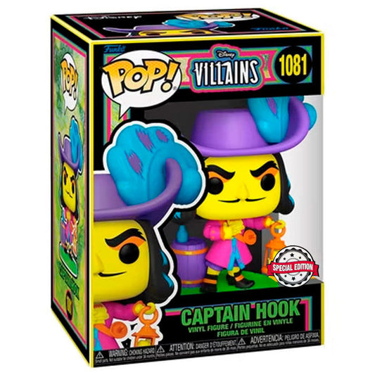 Figura Funko POP! de Hook Black Light con sombrero, linterna y barril - 2