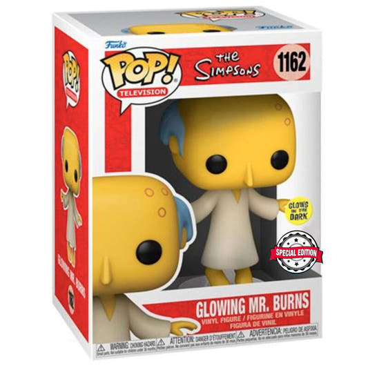 Figura Funko POP! Glowing de Mr. Burns de The Simpsons en caja con ventana