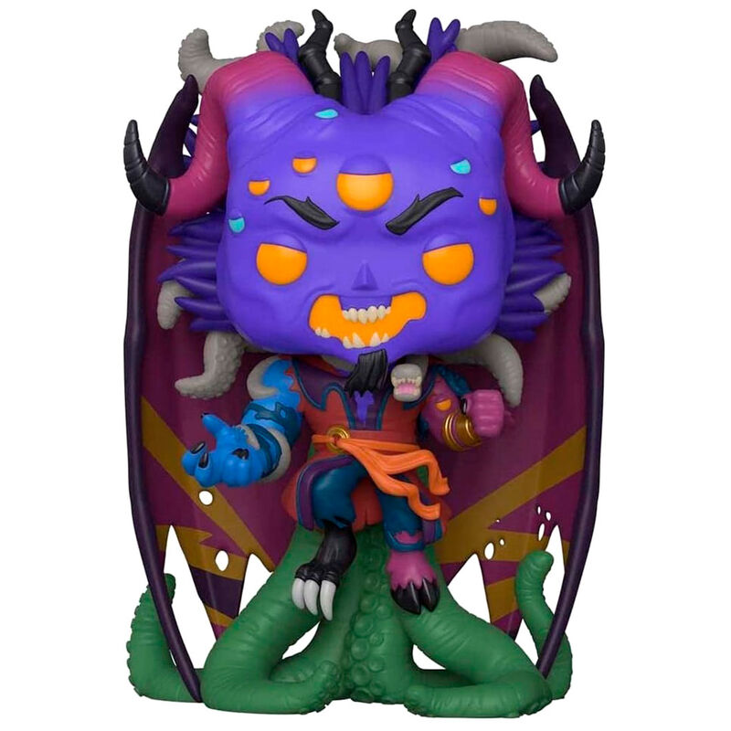 Figura Funko POP! de Doctor Strange Supreme con diseño morado y múltiples caras