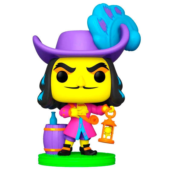 Figura Funko POP! de Hook Black Light con sombrero, linterna y barril