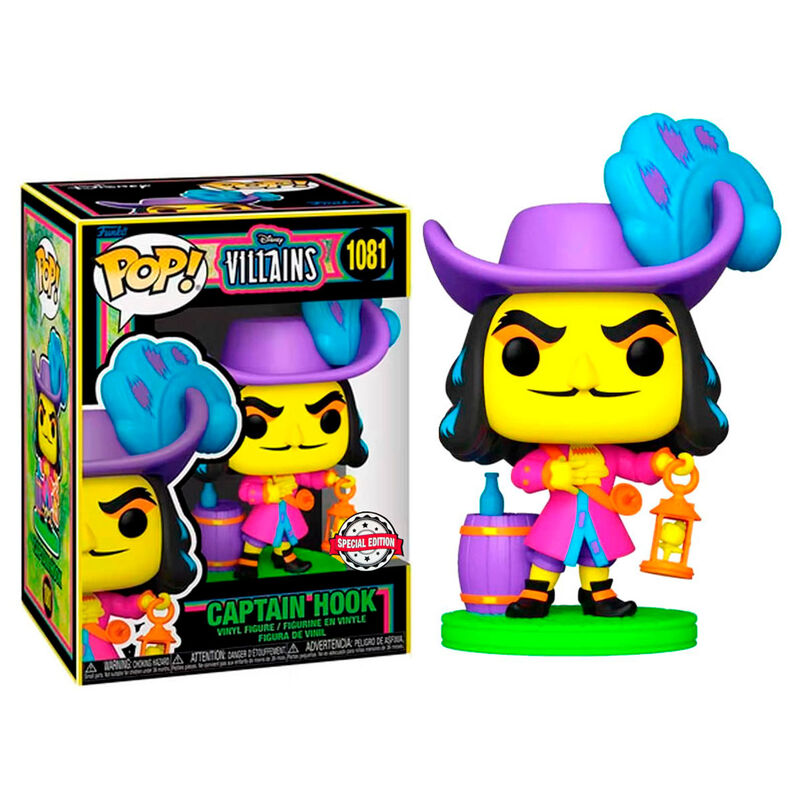 Figura Funko POP! de Hook Black Light con sombrero, linterna y barril - 3