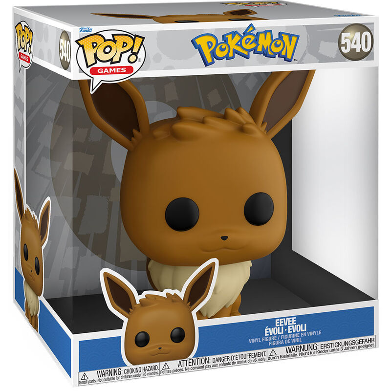 Figura FUNKO POP! de Eevee de Pokémon en caja con ventana