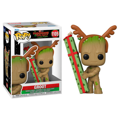 Figura Funko POP! de Groot con diseño navideño en caja - 3