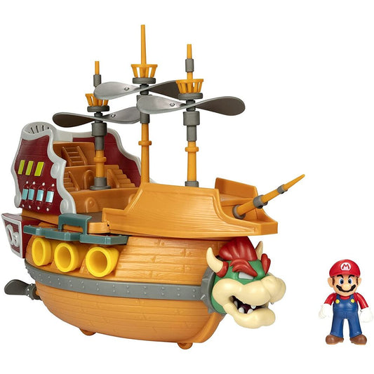 Playset Deluxe Aeronave de Bowser Super Mario con figura de Mario - 6