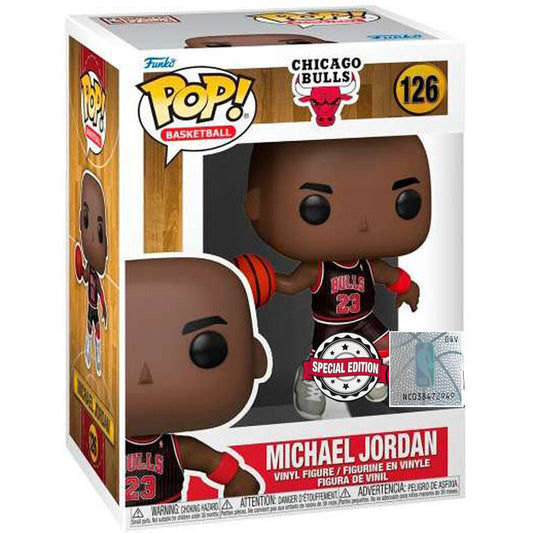 Figura Funko POP! de Michael Jordan con uniforme de los Chicago Bulls y balón - 2