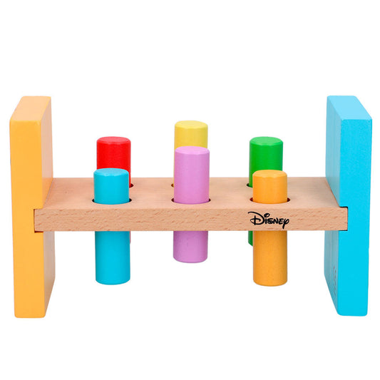 Juego de martillo Baby Disney WOOMAX de madera con cilindros de colores - 5