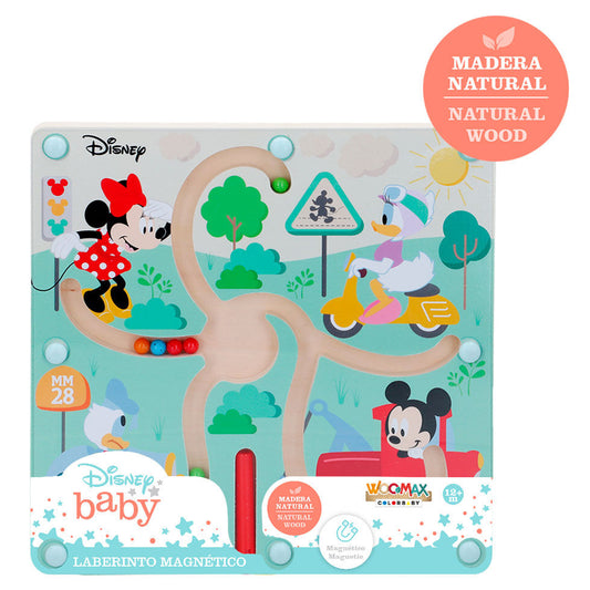 Laberinto magnético de madera WOOMAX Disney con cuentas de colores - 3