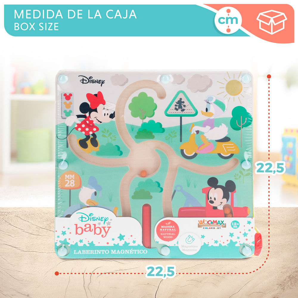 Laberinto magnético de madera WOOMAX Disney con cuentas de colores - 5