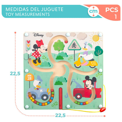 Laberinto magnético de madera WOOMAX Disney con cuentas de colores - 6