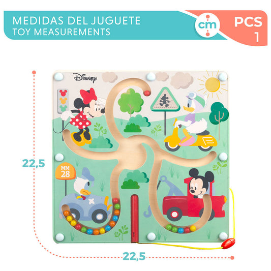 Laberinto magnético de madera WOOMAX Disney con cuentas de colores - 6