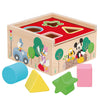 Cubo de formas de madera WOOMAX Disney con piezas de colores