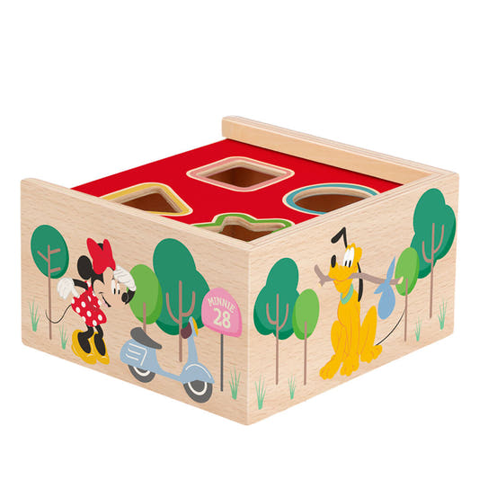 Cubo de formas de madera WOOMAX Disney con piezas de colores - 5