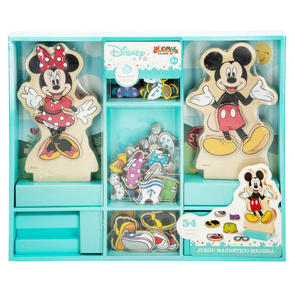 Juego magnético de madera WOOMAX con Minnie y Mickey Disney