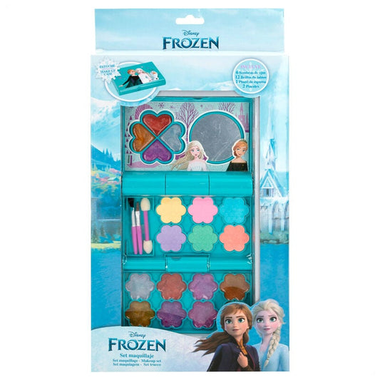 Set de maquillaje Frozen Disney con sombras, brillos de labios y pinceles