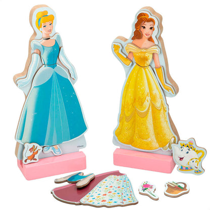 Juego magnético de madera WOOMAX con vestidos de Princesas Disney - 2