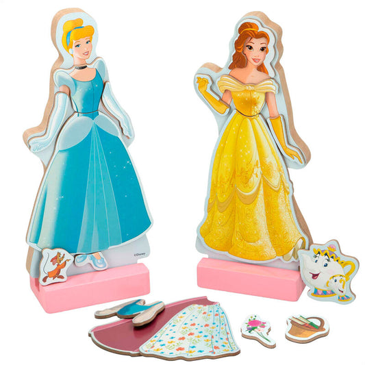 Juego magnético de madera WOOMAX con vestidos de Princesas Disney - 2