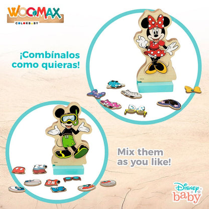 Juego magnético de madera WOOMAX con Minnie y Mickey Disney - 5