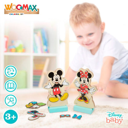 Juego magnético de madera WOOMAX con Minnie y Mickey Disney - 6