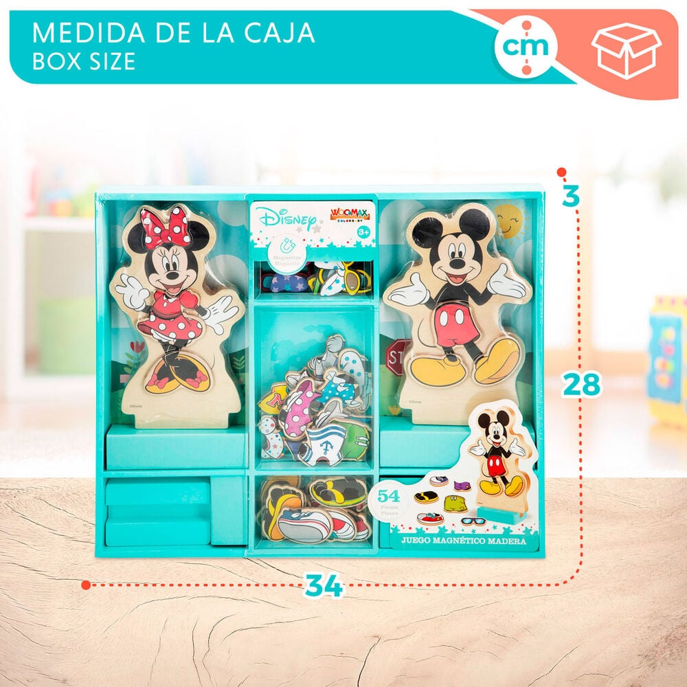Juego magnético de madera WOOMAX con Minnie y Mickey Disney - 8