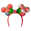 Diadema navideña Disney Loungefly con orejas de Mickey y Minnie