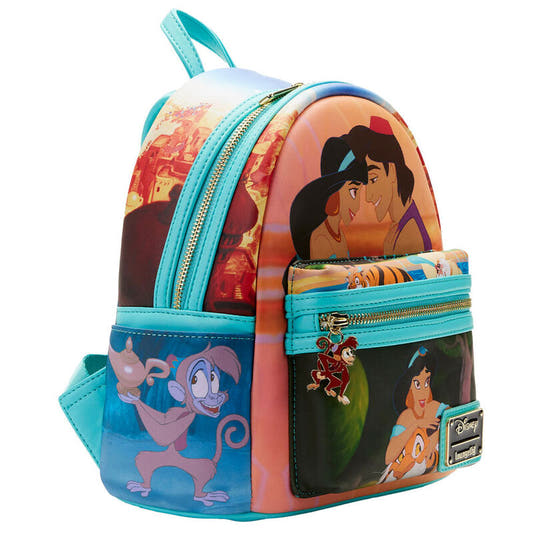 Mochila Loungefly Disney Aladdin con Jasmine y Aladdin - 3