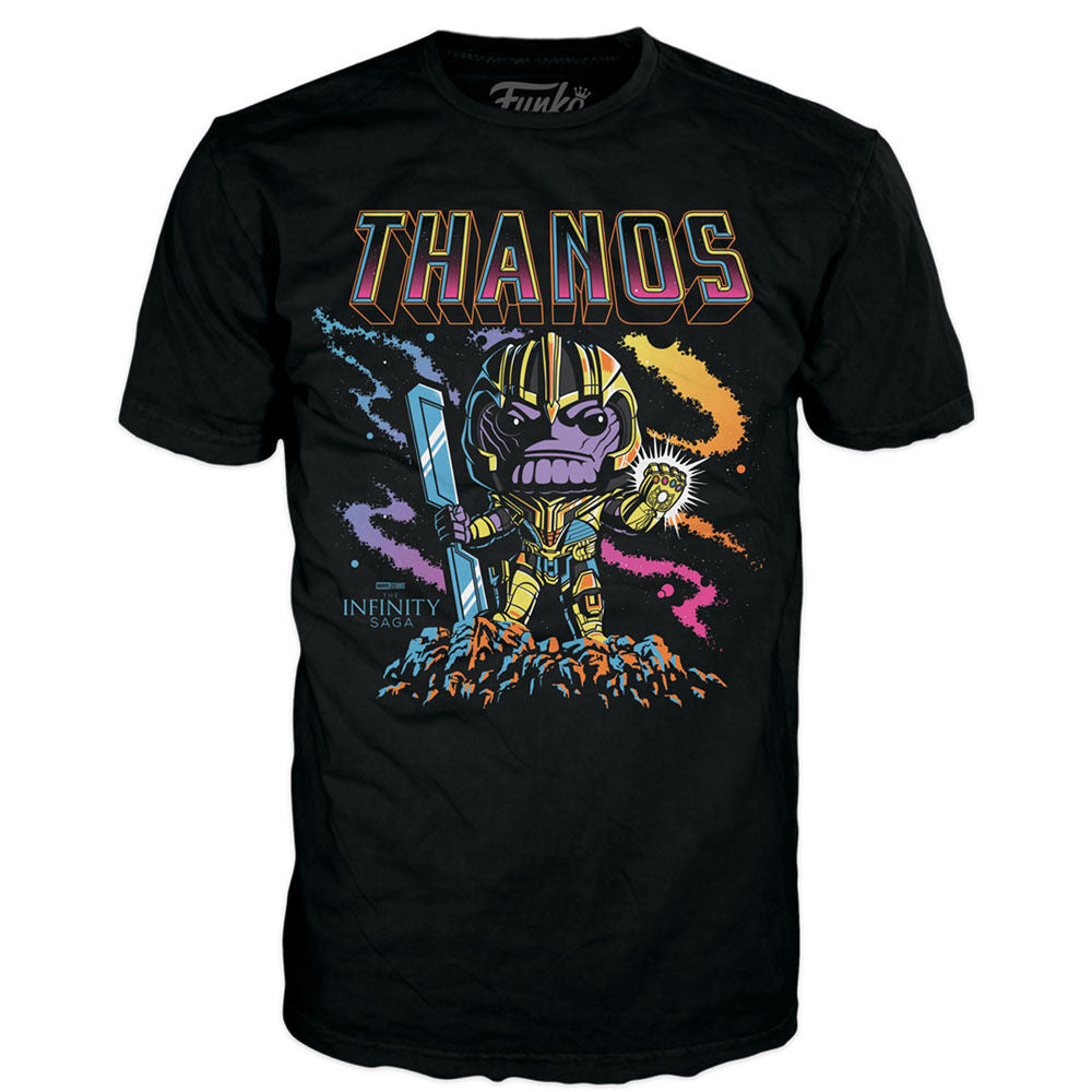 Set Funko POP! de Thanos con camiseta negra de Infinity Saga - 4