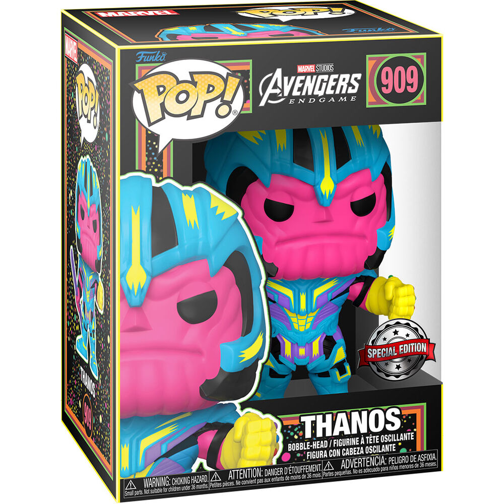 Set Funko POP! de Thanos con camiseta negra de Infinity Saga - 12