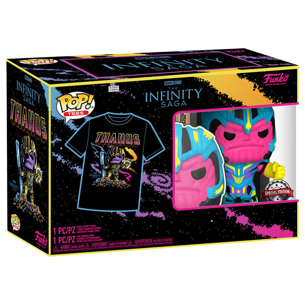 Set Funko POP! de Thanos con camiseta negra de Infinity Saga - 19