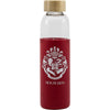Botella de cristal Harry Potter Hogwarts con funda roja de silicona