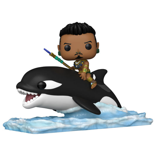 Figura Funko POP! de Namor sobre una orca con base de ondas de agua