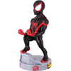 Figura soporte Cable Guy de Miles Morales Spider-Man en negro y rojo
