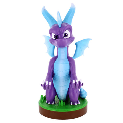 Figura soporte Cable Guy de Spyro the Dragon en morado y azul