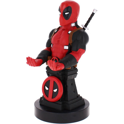 Soporte Cable Guy de Deadpool Marvel con diseño rojo y negro - 2