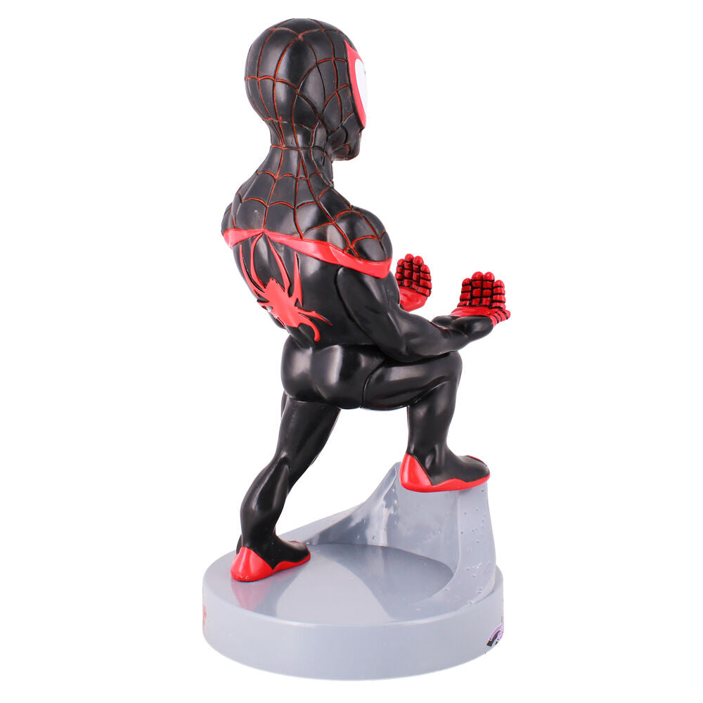 Figura soporte Cable Guy de Miles Morales Spider-Man en negro y rojo - 2