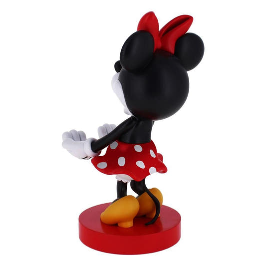 Soporte Cable Guy de Minnie Disney con lazo rojo y vestido de lunares - 2
