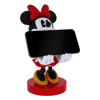 Soporte Cable Guy de Minnie Disney con lazo rojo y vestido de lunares - 4