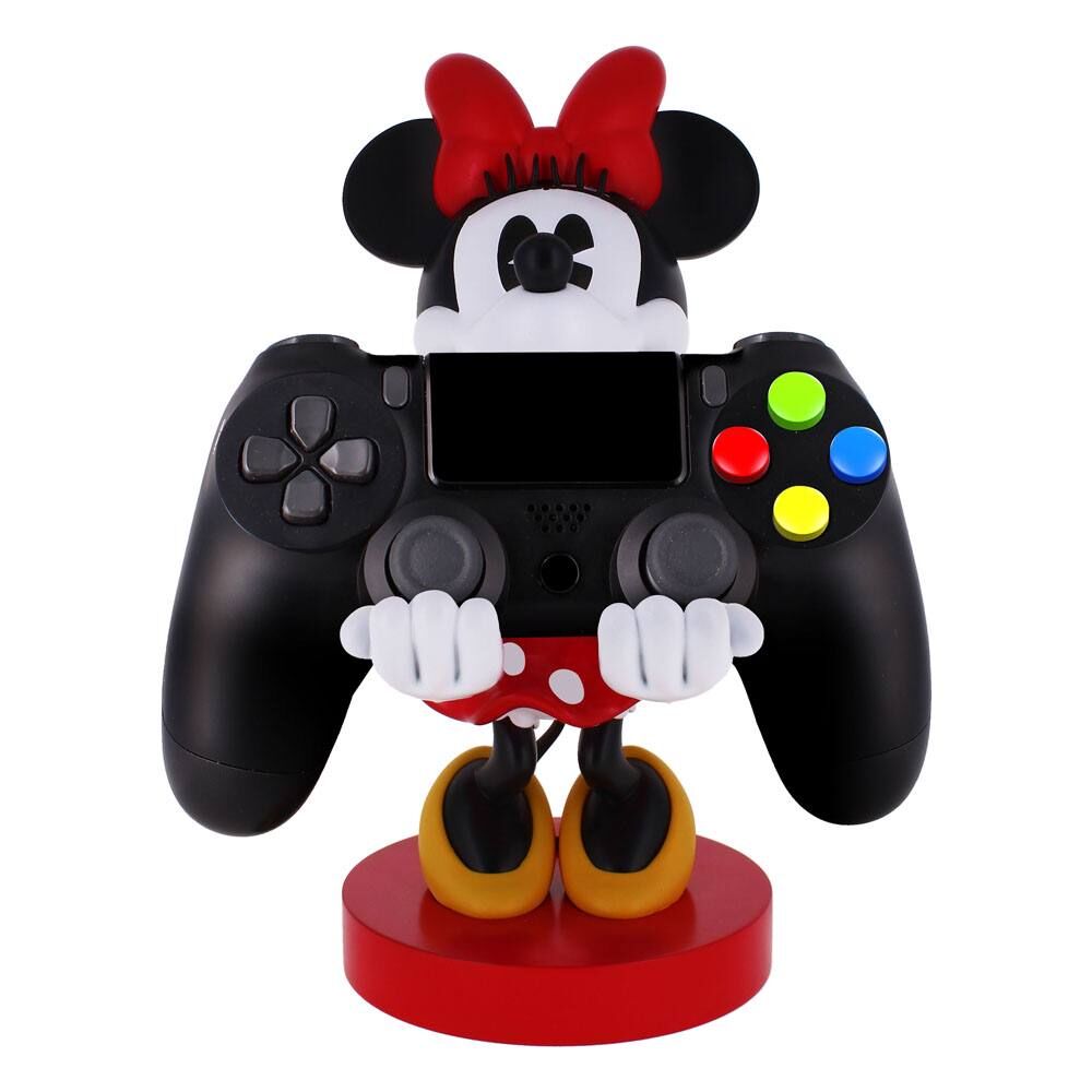 Soporte Cable Guy de Minnie Disney con lazo rojo y vestido de lunares - 5