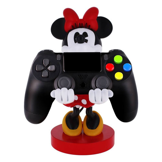 Soporte Cable Guy de Minnie Disney con lazo rojo y vestido de lunares - 5