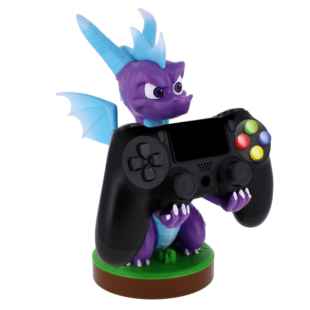 Figura soporte Cable Guy de Spyro the Dragon en morado y azul - 5