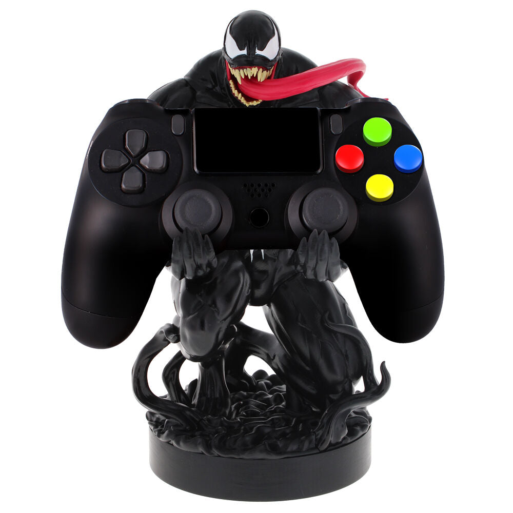 Soporte Cable Guy de Venom Marvel en negro con emblema de araña blanco y lengua roja - 5