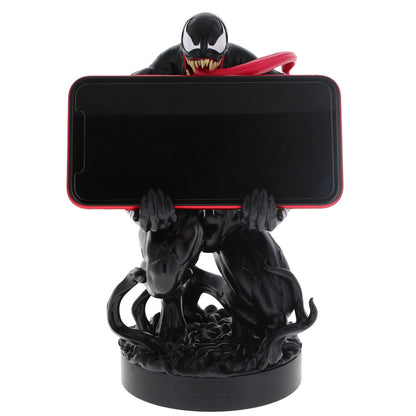 Soporte Cable Guy de Venom Marvel en negro con emblema de araña blanco y lengua roja - 6