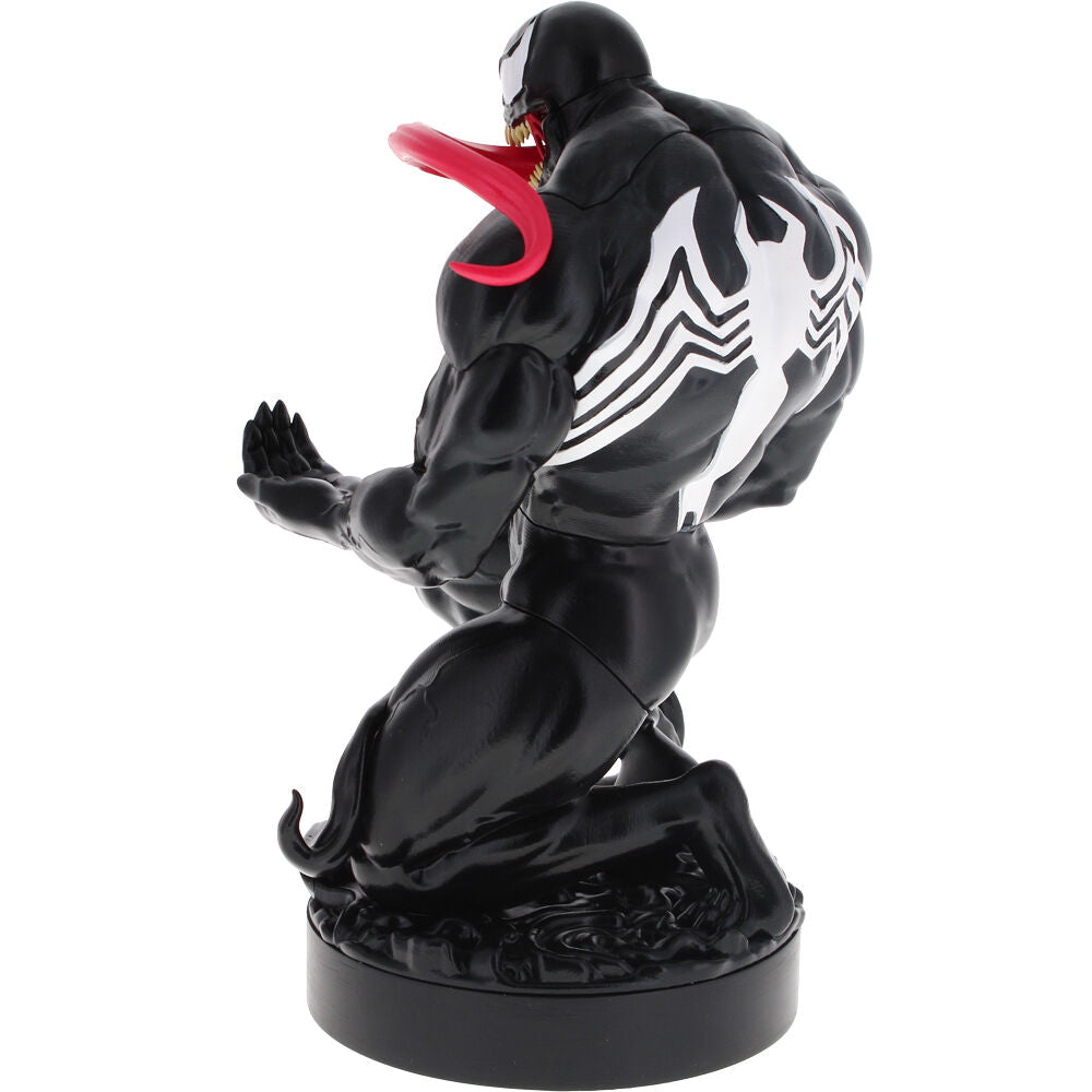 Soporte Cable Guy de Venom Marvel en negro con emblema de araña blanco y lengua roja - 2